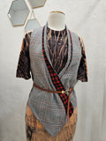 Uptown Vest - Red & White Tweed Small / Medium