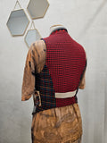 Uptown Vest - Red & White Tweed Small / Medium
