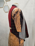 Uptown Vest - Red & White Tweed Small / Medium