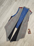 Uptown Vest - Red & White Tweed Small / Medium