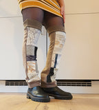 Zerowaste Patchwork Legwarmers - Fog