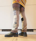 Zerowaste Patchwork Legwarmers - Fog