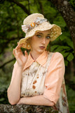 Cream Botanical Silk Ecoprinted Tank