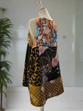 Patchwork Canopy Tank - Midnight Cherry Blossum