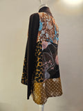 Patchwork Canopy Tank - Midnight Cherry Blossum