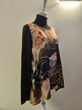 Patchwork Canopy Tank - Midnight Cherry Blossum