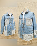 Upcycled Denim Jacket with Protection Eye