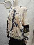Cashew Coal Tie Dyed Cardigan MEDIUM