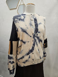 Cashew Coal Tie Dyed Cardigan MEDIUM