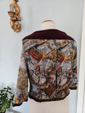 Tweed Patchwork Sweater Jacket Solstice Slumber - REVERSIBLE