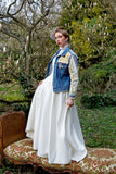 Cyanotype Quilted Patchwork Upcycled Denim Jacket