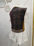 Cashmere Beaded Vest Small - Medium