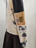 Cashew Coal Tie Dyed Cardigan MEDIUM