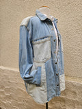 Upcycled Denim Jacket with Protection Eye