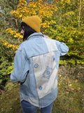 Upcycled Denim Jacket with Protection Eye