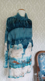 Tides & Meadows Aqua Eco Print Oversized Pullover