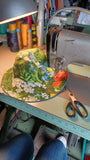 Summer Garden - Reversible Denim & Barkcloth Bucket Hat