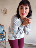 Fluffy Clouds Tie Dyed Cashmere Cardigan - MEDIUM