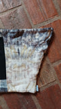 Charcoal Eucalyptus Eco Printed Hooded Cowl Scarf - REVERSIBLE