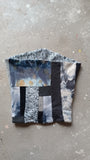 Night Sky Eco Printed Hooded Cowl Scarf REVERSIBLE