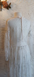 Vintage Cotton Lace Maxi Dress + Silk Slip Botanical Bohemia