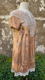 Terracotta Lace + Linen Dress Botanical Bohemia (TWO SIZES)