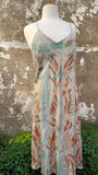 Vintage Cotton Lace Maxi Dress + Silk Slip Botanical Bohemia