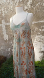 Vintage Cotton Lace Maxi Dress + Silk Slip Botanical Bohemia