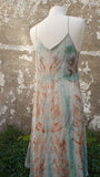 Vintage Cotton Lace Maxi Dress + Silk Slip Botanical Bohemia