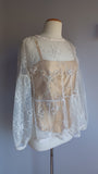 Vintage Cotton Lace Babydoll Blouse - Heartfull Harvest