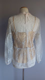 Vintage Cotton Lace Babydoll Blouse - Heartfull Harvest