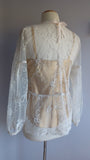 Vintage Cotton Lace Babydoll Blouse - Heartfull Harvest