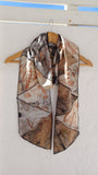 Silk Patchwork Botanical Print Scarf