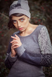 Monochrome Maxi Sweater Dress - MEDIUM