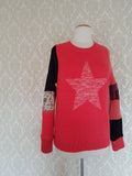 Colorburst Star Upcycled Pullover