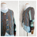 Folk & Flora Sweater Jacket - MEDIUM