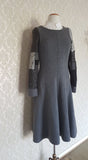 Monochrome Maxi Sweater Dress - MEDIUM