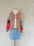 Pastel Rainbow Patchwork Cardigan