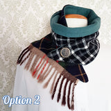 Tassel Button Up Scarf