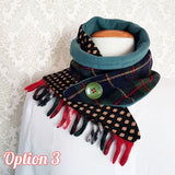 Tassel Button Up Scarf