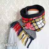 Tassel Button Up Scarf