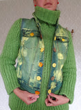 Wild Meadow Hand Dyed Denim Vest