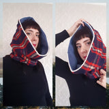 Hooded Cowl Scarf REVERSIBLE - Many Color Options