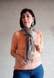 Eucalyptus & Rose Eco Printed Vintage Cotton Shawl