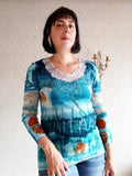 Aqua Vintage Cashmere Eco Printed Set