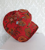 Wandering Rose - Reversible Denim & Barkcloth Bucket Hat