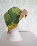 60's Citrus - Reversible Denim & Barkcloth Bucket Hat