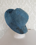 Woodstock Reversible Denim & Barkcloth Bucket Hat