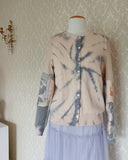 White Peach Tie Dyed Cardigan - MEDIUM/LARGE