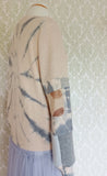 White Peach Tie Dyed Cardigan - MEDIUM/LARGE
